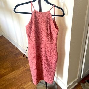 Light pink Lulus Fitted Bodycon Midi Dress